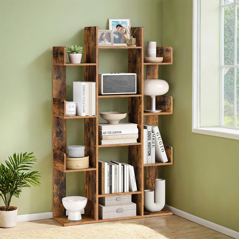 Bibliothèque géométrique en bois H 54,99 "x l 33,78" Nelsen
