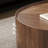 Walnut Round Coffee Table with Hidden Storage Drawers,No Assembly Required-1415296411