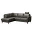Migues Leather Corner Sofa with Sleeping Function and Storage-1251999394-1251999396