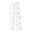 Hewitt Zyn 71 Inch Corner Shelf, 5 Tier Etagere Open V Ladder Bookcase, Gray-767692138-759057744