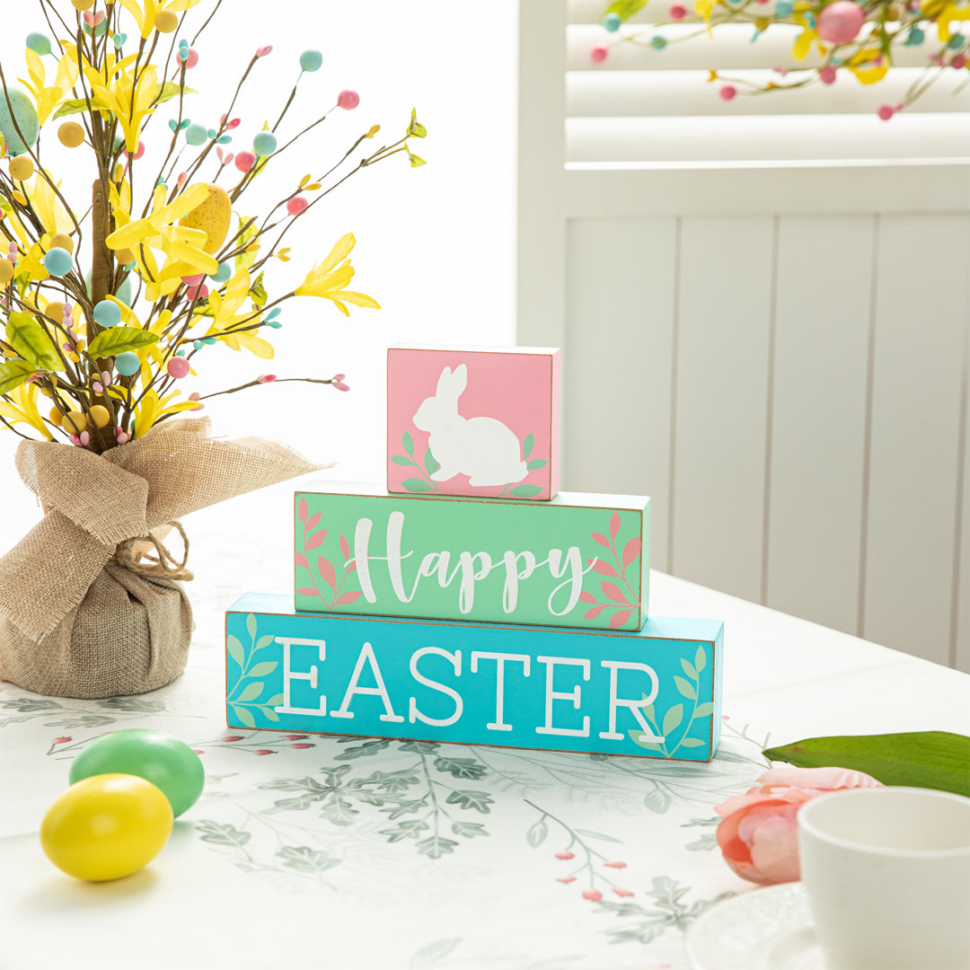 Wooden Easter Block Table Decor The Holiday Aisle®