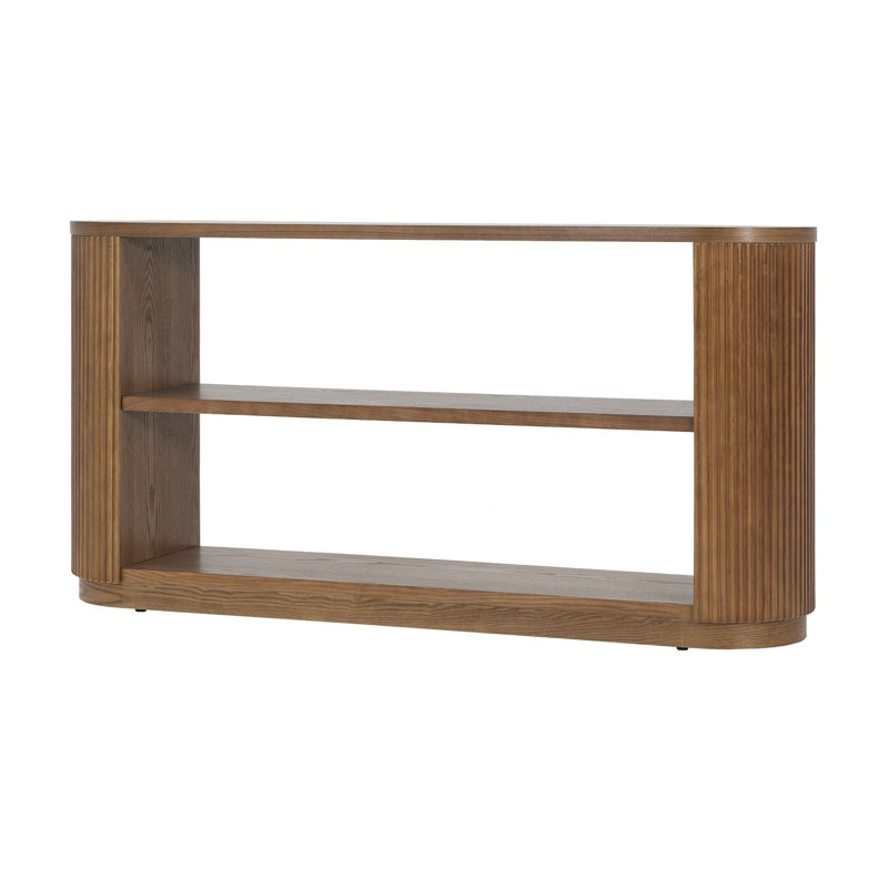 Modern Entryway Console Table, Brown