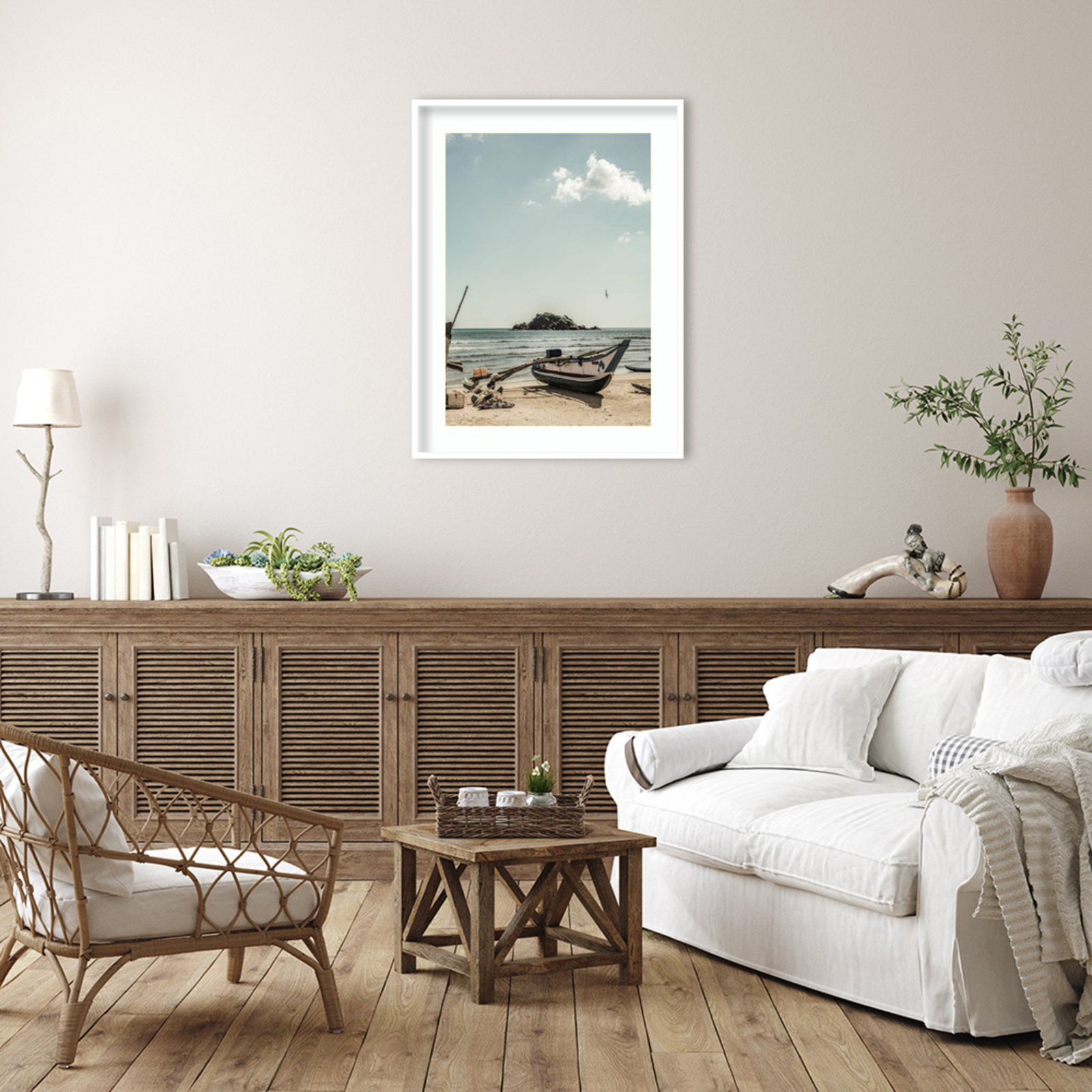 Daisey "Of the Sea" Print by Shot by Clint, White, 41" H x 31" W