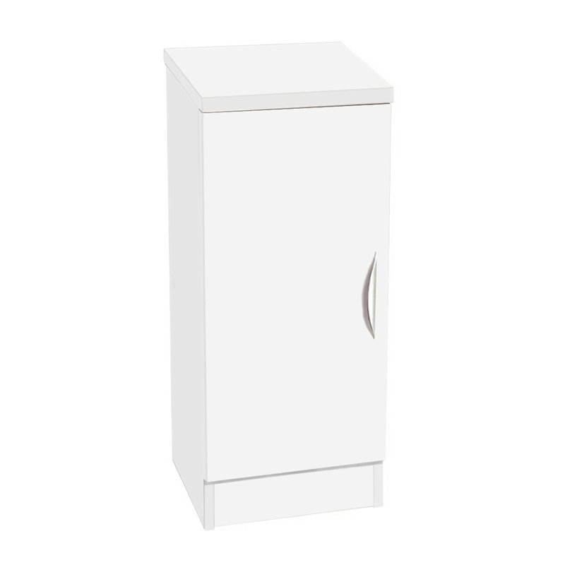 Shatzer 1 -Shelf Storage Cabinet, White