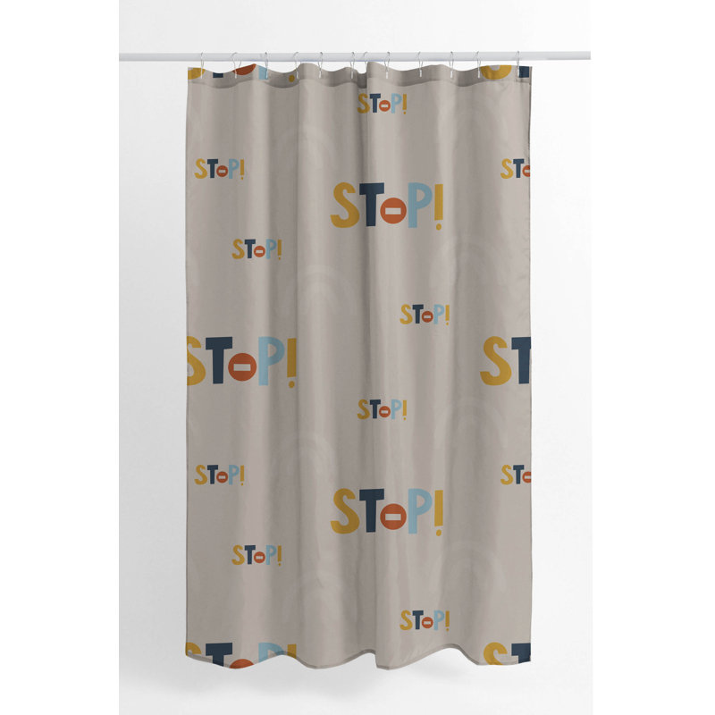 Stop Ultra-Thin Lightweight Shower Curtain, 74"H x 71"W, Taupe