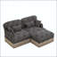 Canapé modulaire en chenille à imprimé léopard-125743059-125743057