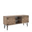 Meuble télé 2 armoires, rétro, bois, 80 à 89 pouces, bois de 14 po de conception rétro, armoires, noyer,