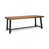 Plateau en teck / base grise