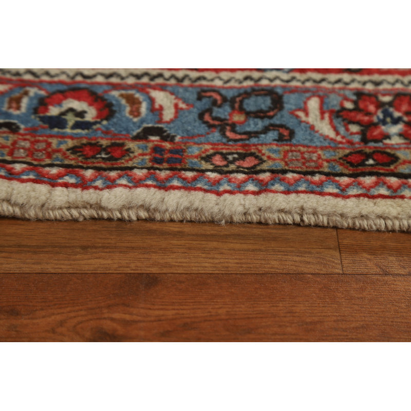 Tapis persan à motif floral All-Over Sarouk noué à la main 9 x 12