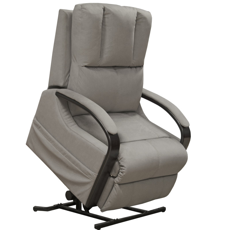 Fauteuil de massage inclinable et chauffant, Mélange de polyester gris