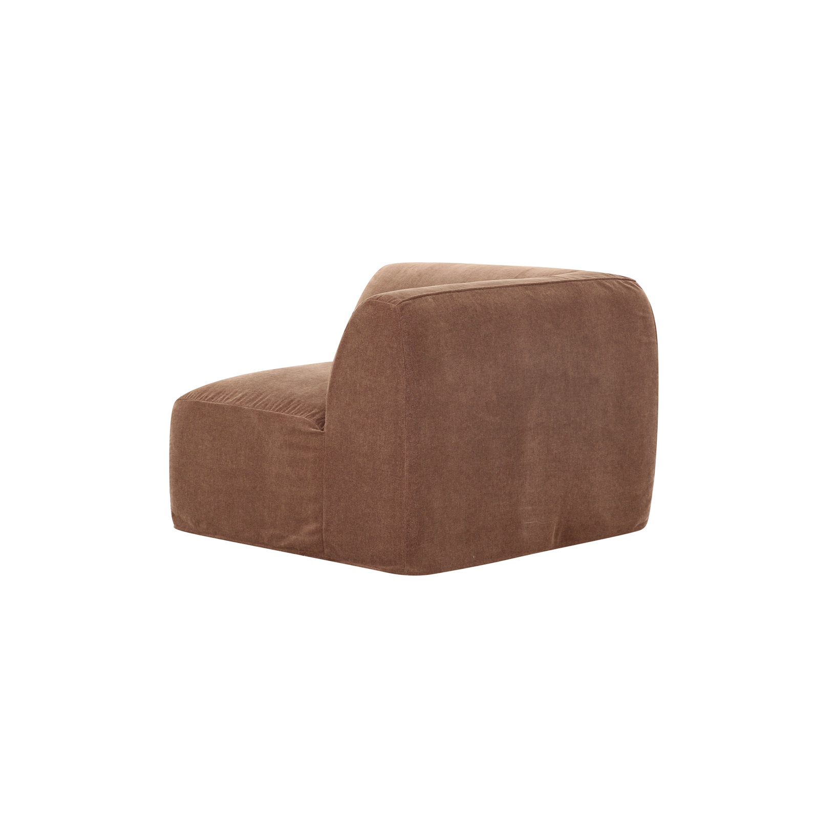 Wilde Corner Accent Chair, Latte Loft Canvas 