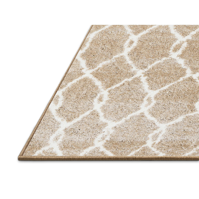 Tapis beige contemporain, Rectangle 2 pi x 3 pi