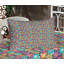 Multicolore drap-housse et coussin décoratif Ambesonne-106788257
