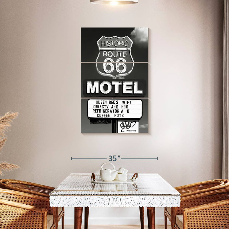 Mehar historique Route 66, H 38 po x l 24 po
