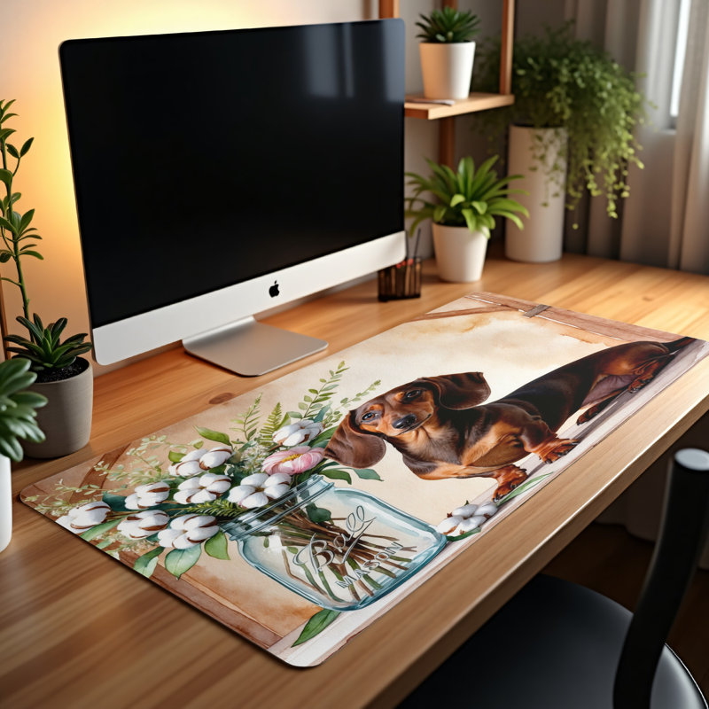 Polyester Desk Pad, 14.4x12.1