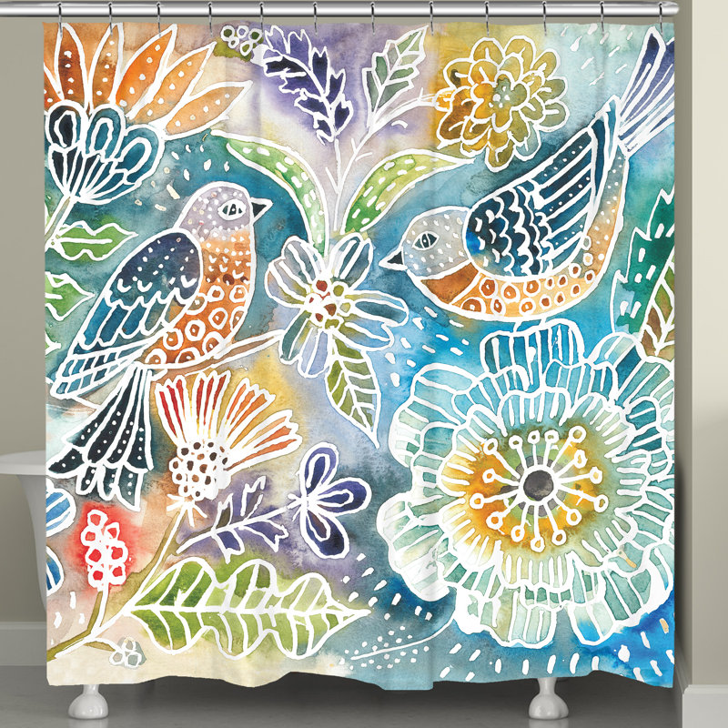 Happy Birds Shower Curtain