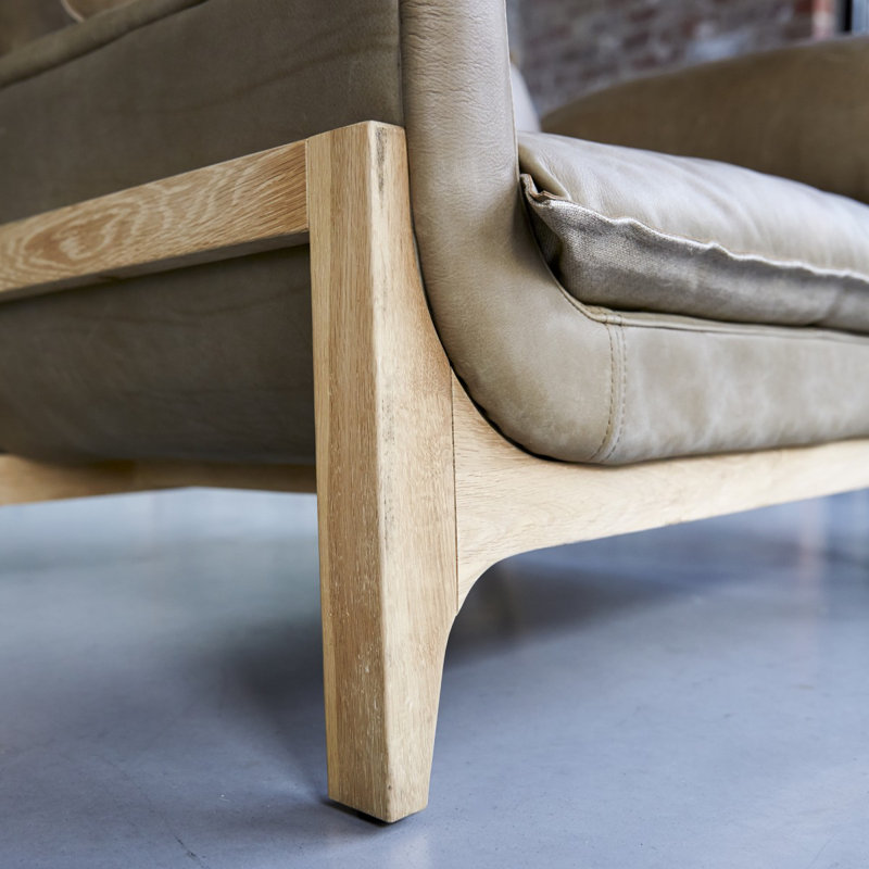 Woodnest Leather Armchair