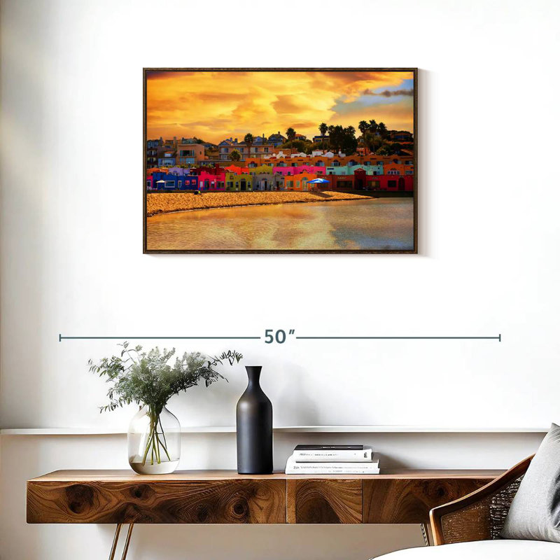Capitola Sau, Cadre flottant en noyer, 31 po x 21 po