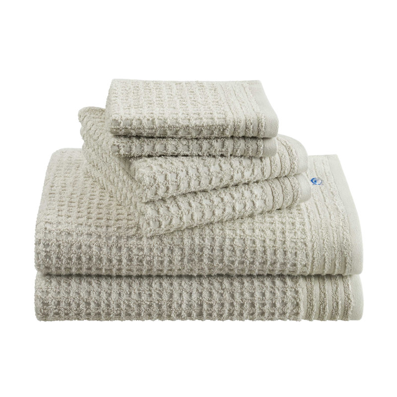 Southern Tide 6-Pack Waffle Towel Set, Gray