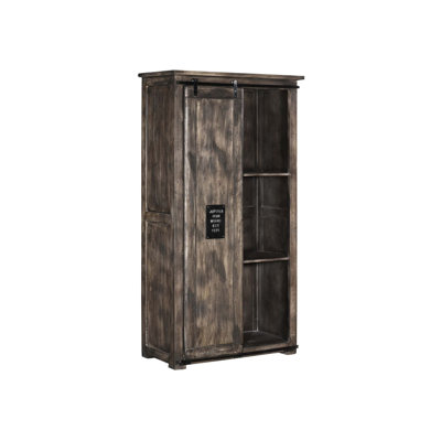 Railway 1 Door Solid Wood Wardrobe