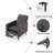Recliner Chair Mid-Century Modern Recliner Pushback Single Recliner Sofa With Thicker Seat Cushion Tufted Upholstered Sofa With Wooden Leg For Living Room Bedroom-1368320746