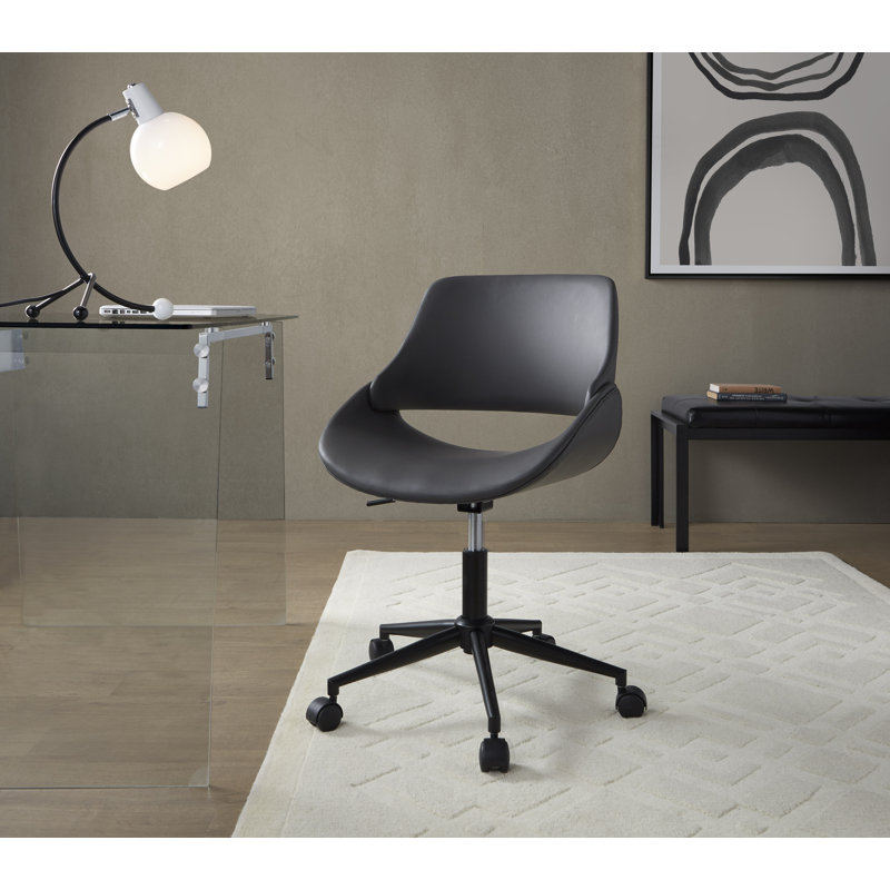 Chaise de bureau Palmona, Gris, Black