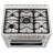 Cosmo 36 in. Nebula Collection 4.4 cu. ft. Gas Range, 5 Burners, Rapid Convection Oven, Smooth Grip Handle in Stainless Steel