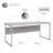 Desk And 3 Drawer Mobile Pedestal-70328108-70328111