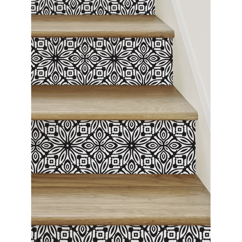 Autocollants muraux autocollants pour escalier Peel & Stick, H 6 po x l 48 po