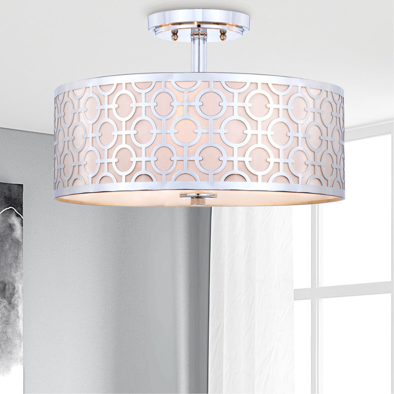 Plafonnier semi-encastré 3 lumières 15,5 po unique Froman