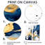 Art mural moderne bleu foncé et or II - 2 panneaux-960384492-960384487-960384491