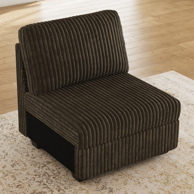 Bianca Middle Seat Of The Plush Corduroy Modular Sofa