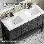 Ensemble de meuble-lavabo double 48 po avec 2 tiroirs et portes Farmhouse-181923103