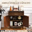Armoire d'appoint moderne avec portes et tiroir Acquanetta