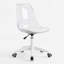 Chaise de bureau pivotante rembourrée en acrylique Modern Modern-1506887278