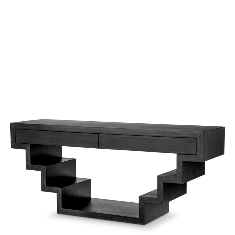 Rialto Console Table, Charcoal Gray