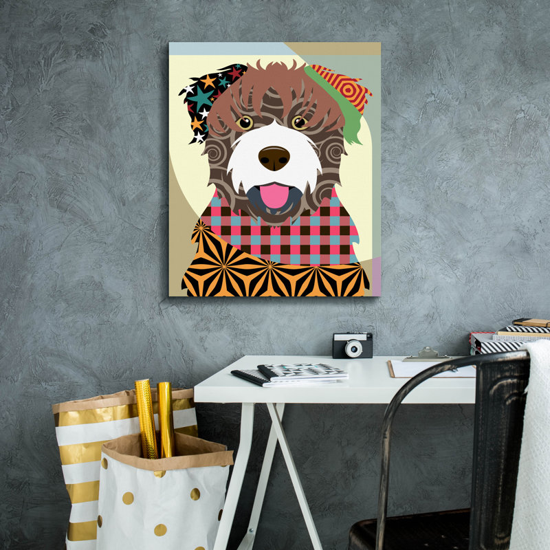 "Bouvier des Flandres" par Lanre Adefioyue, H 24 po x l 20 po x P 0,75 po