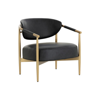 HELOISE LOUNGE CHAIR - MILLIKEN COGNAC