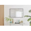 Alcantera Rectangle Metal Frame Wall Mirror Simple and Elegant Modern Design-66167300-66167303