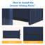 120 cm W Chest of 6 Drawers-1259694047
