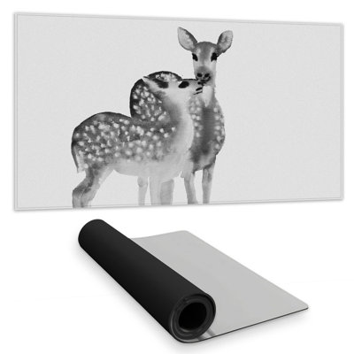 Fawns love - 15.75"x31.50" Desk mat