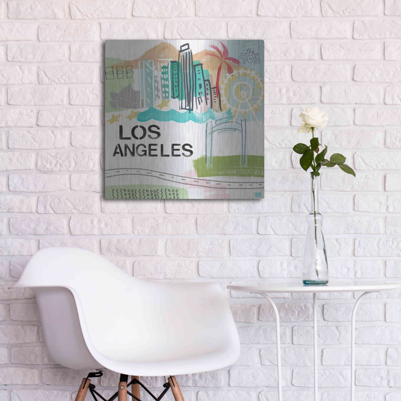 "Los Angeles" par Linda Woods, H 24 po x l 24 po