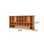 Tablette de rangement murale en bois de frêne massif 48,03 po, présentoir à thé flottant pour salon de thé, petit salon