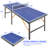 Mid-Size Table Tennis Table Foldable & Portable Ping Pong Table Set for Indoor Games with Net