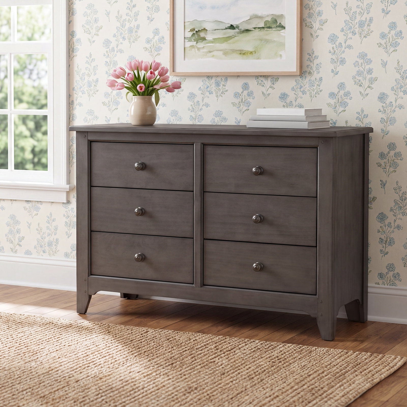 Mabank Kids Dresser, Dusk Gray