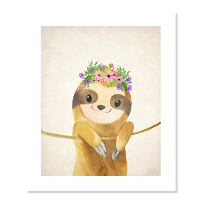 Floral Sloth Animals