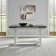 Luz Gathering Height Trestle Table Set w/ Upholstered Chairs