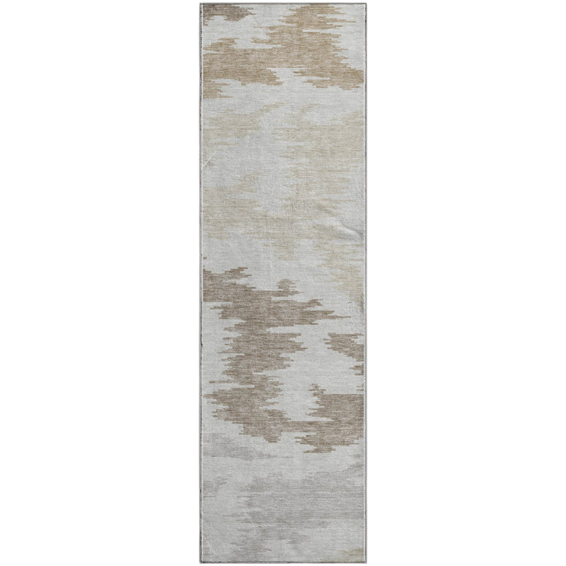 Premium Machine Washable Lisse Ivory Rug, Runner 2'3" x 7'6"