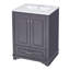 Meuble-lavabo 24 po avec lavabo en céramique-464544498