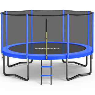 ORCC Trampoline for Kids and Adults, with Safety Enclosure Net, Ladder, Heavy-Duty Galvanized Steel Frame, Outdoor Backyard Jumping Toy